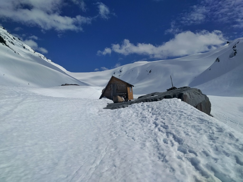 One of the two old UBC Glaciology huts.