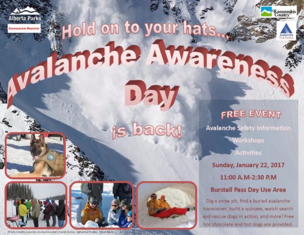 Kananaskis Country Avalanche Awareness Day – Jan 22nd!