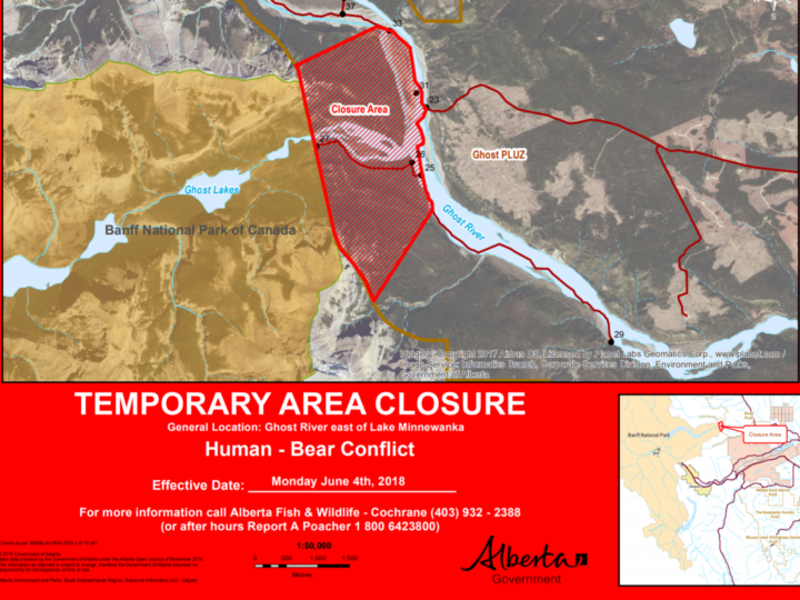 Ghost River – Area closures